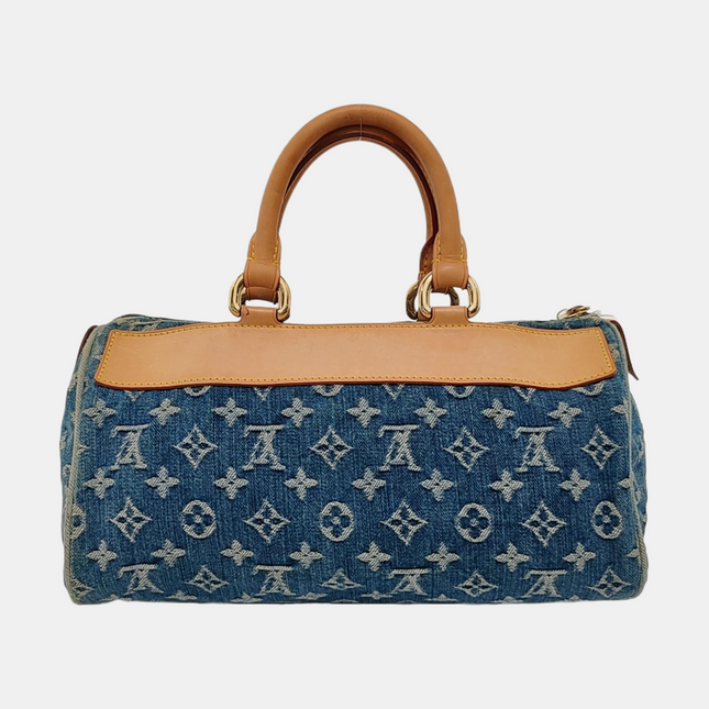Louis Vuitton Blue Denim Neo Speedy Boston Bag