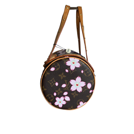 Louis Vuitton x Takashi Murakami Papillon 28 Cherry Blossom Monogram Handbag