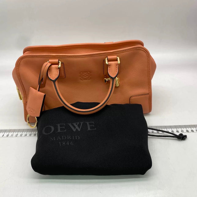 Loewe Amazona 28 in Orange Leather Goat Special Edition