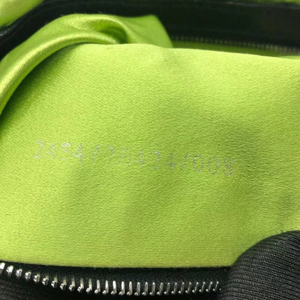 Fendi Baguette Vintage Black Glitter Beads and Cloth Knit Shoulder Bag