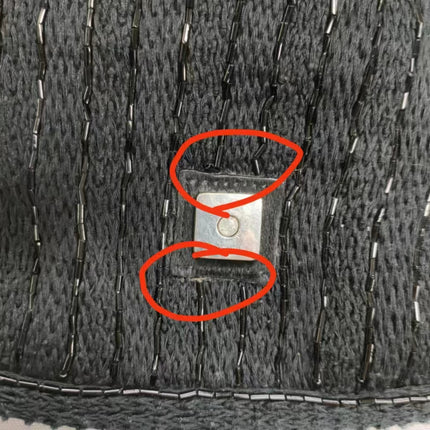 Fendi Baguette Vintage Black Glitter Beads and Cloth Knit Shoulder Bag