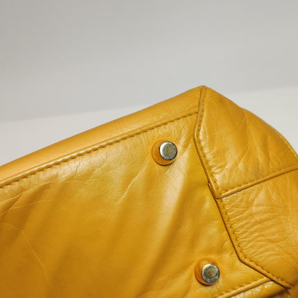 Bottega Veneta Arco Tote Bag Medium Yellow Shiny Calfskin leather