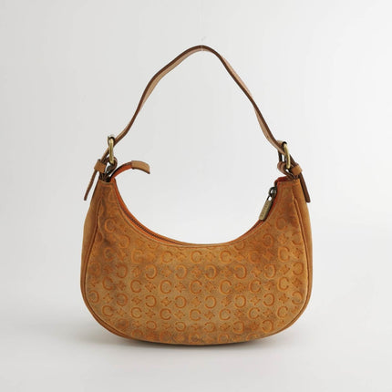 Sold Celine Ava Hobo Pumpkin Camel Suede Leather Shoulder Bag