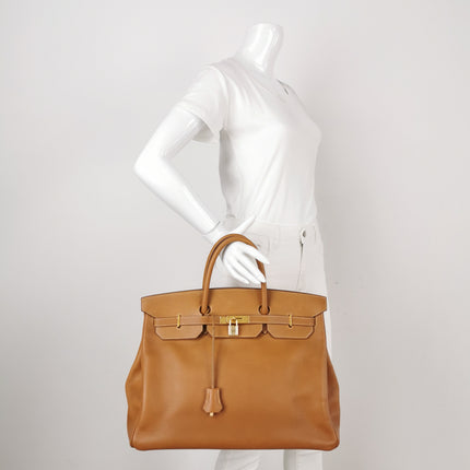 Hermes Birkin 40 Gold TC Clemence Leather Gold Hardware 1994