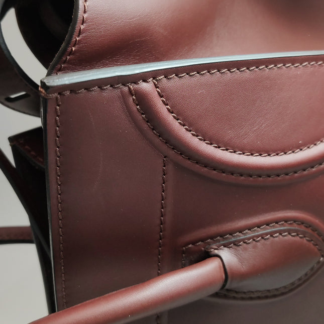 Celine Phantom Mini Burgundy Leather 30cm