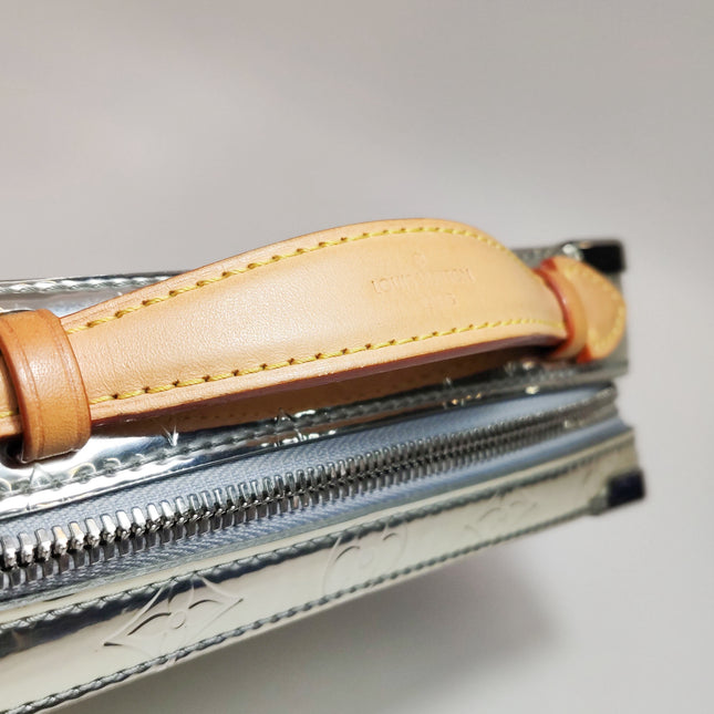 Louis Vuitton Soft Trunk Silver Patent Leather Monogram Crossbody Bag