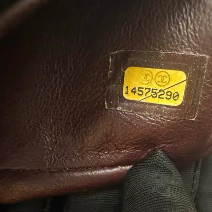 Chanel Classic Flap Maxi Black Caviar Leather Double Flap Sliver Hardware