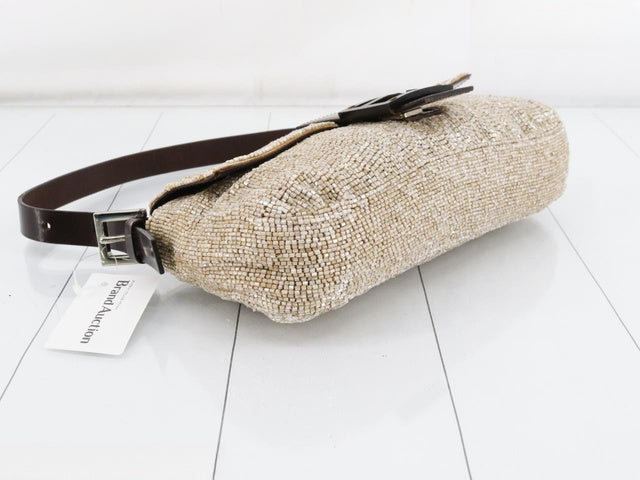 Sold Fendi Baguette Shoulder bag with Cream Beads