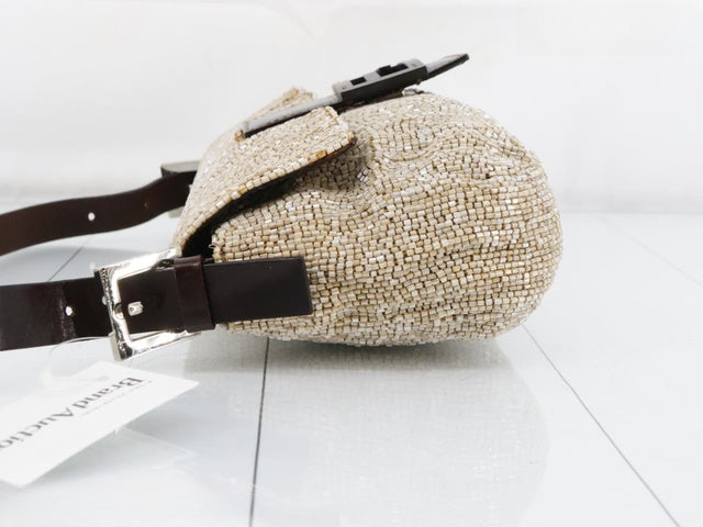 Sold Fendi Baguette Shoulder bag with Cream Beads