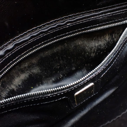 Fendi Baguette with Black Swan Feather-like sequin rufffles RARE