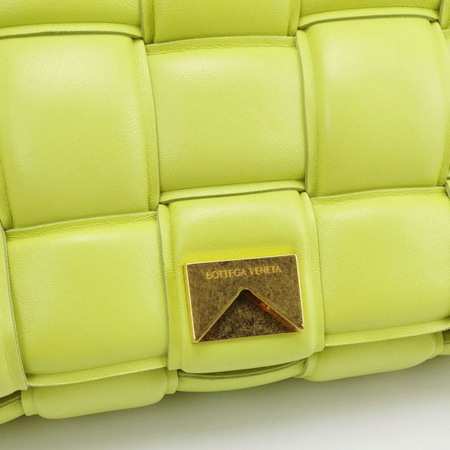 Sold Bottega Veneta Chain Cassete Lime Yellow Crossbody Bag