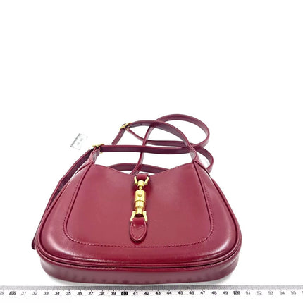 Gucci Jackie 1961 Mini Red Burgundy Leather Bag