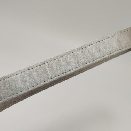 Lady Dior Mini Grey Silk with Crystals Silver Hardware