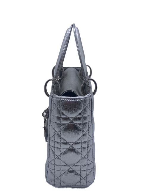 Sold Lady Dior ABCdior Small Silver Cannage Lambskin Handbag 29-MA-0157