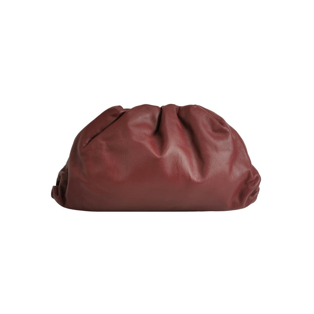 Bottega Veneta Pouch Calfskin Leather Burgundy Large-Luxbags