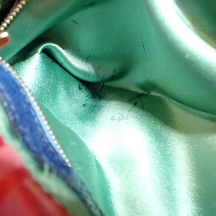 Sold Fendi Baguette Pink Zucchino with Knit Flower Embroidery