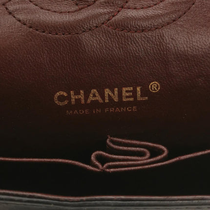 Chanel Classic Flap Vintage Medium Black Lambskin Leather Gold Hardware 2009-2010