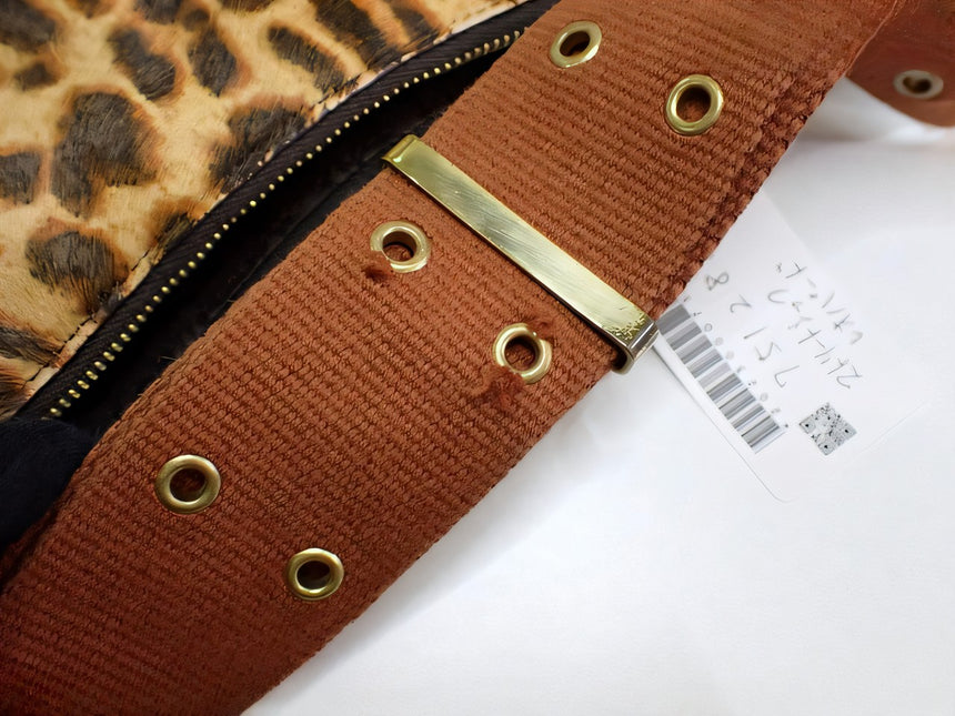 Sold Dior Street Chic Hobo Leopard Print Pony-hair Calfskin