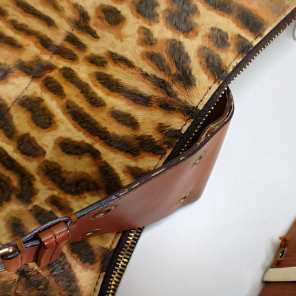 Sold Dior Street Chic Hobo Leopard Print Pony-hair Calfskin