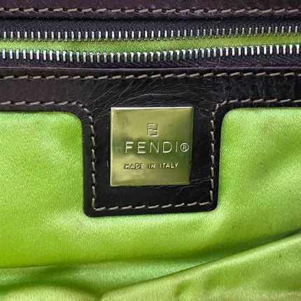 Fendi Baguette Pony-style Calfskin Leather Shoulder Bag in Pink Cow Print