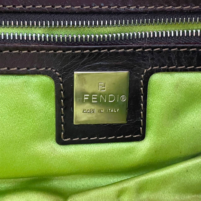 Fendi Baguette Pony-style Calfskin Leather Shoulder Bag in Pink Cow Print