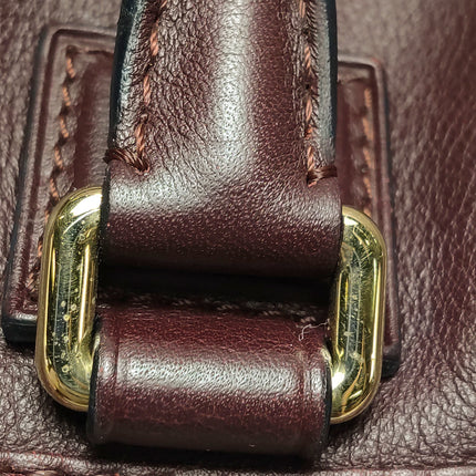 Loewe Amazona 28 in Burgundy Calfskin Leather and Gold-tone Hardware
