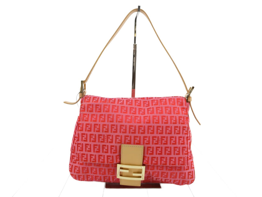 Fendi Mamma Baguette Pink Zucchino Monogram-Luxbags