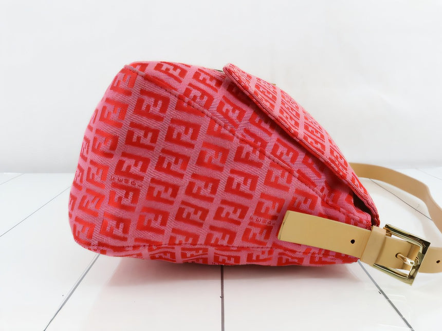 Sold Fendi Mamma Baguette Pink Zucchino Monogram