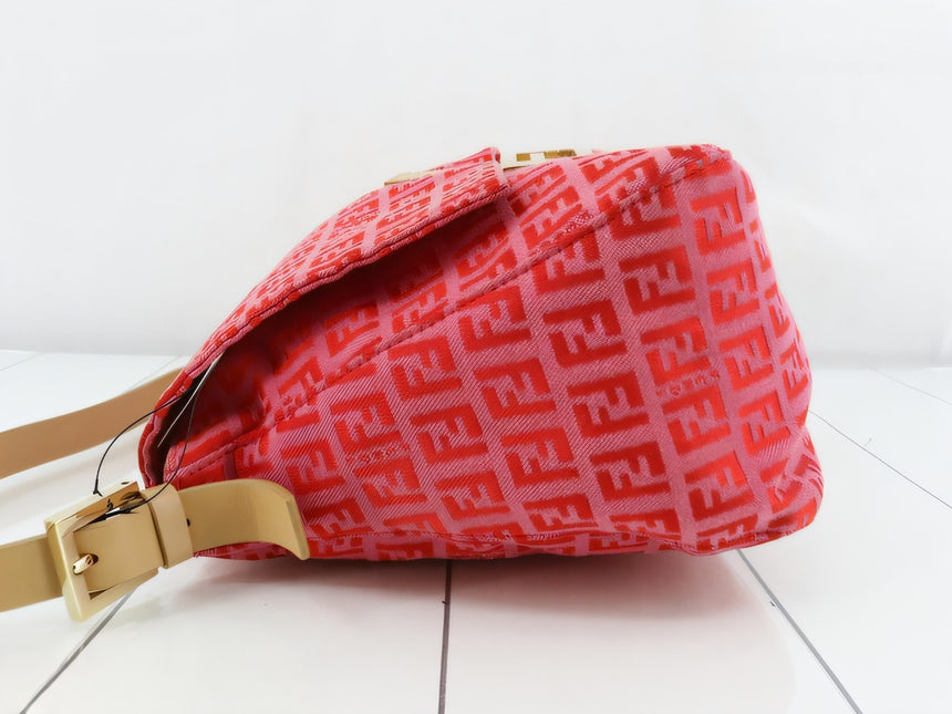 Sold Fendi Mamma Baguette Pink Zucchino Monogram