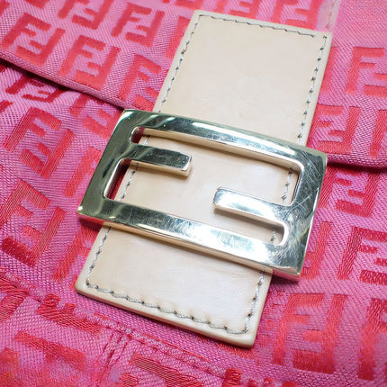 Sold Fendi Mamma Baguette Pink Zucchino Monogram