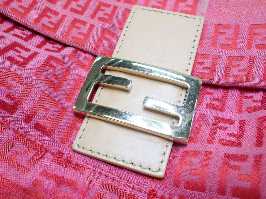 Sold Fendi Mamma Baguette Pink Zucchino Monogram