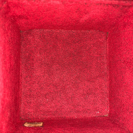 Chanel Vintage Black Patent Leather Micro Quilt Cube Wristlet Bag, 2002-2003