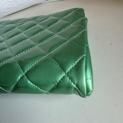 Sold Chanel Envelope Clutch with Chains 2013 Shoulder Bag Apple Green Patent Leather