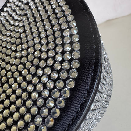 Coperni Crystal-embellished Mini Swipe Bag Black