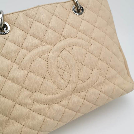 Sold Chanel GST Grand Shopping Tote 2013 Beige Caviar Leather PM