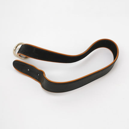 Gucci Jackie 1961 Medium Black Suede Leather with Orange Trimming Bag