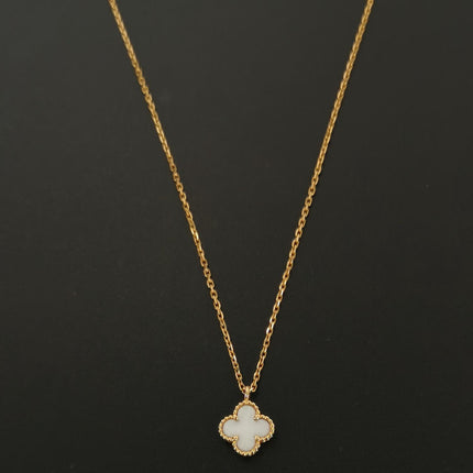 Van Cleef & Arpels Necklace Sweet Alhambra pendant 18k Yellow Gold Mother of Pearl