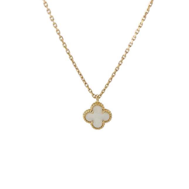 Van Cleef & Arpels Necklace Sweet Alhambra pendant 18k Yellow Gold Mother of Pearl-Luxbags