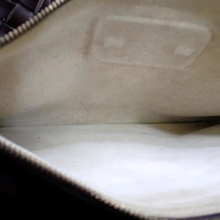 Bottega Veneta Cabat Small Dark Chocolate Brown Intreccio Leather Tote Bag