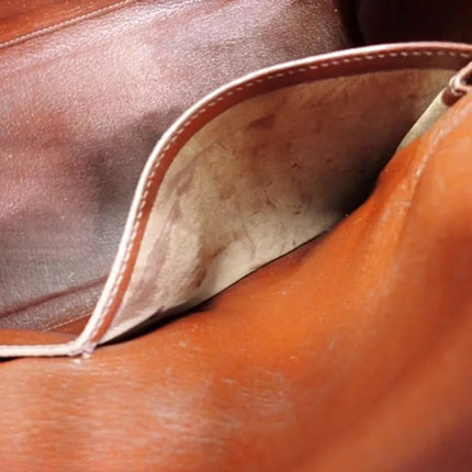 Hermes Kelly 35 Vintage Brown Box Calfskin Leather Gold Hardware 1995 With Strap Lock Key n Clochette