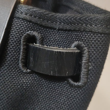 Hermes Herbag 31 Black Canvas Gold Hardware Crossbody Bag
