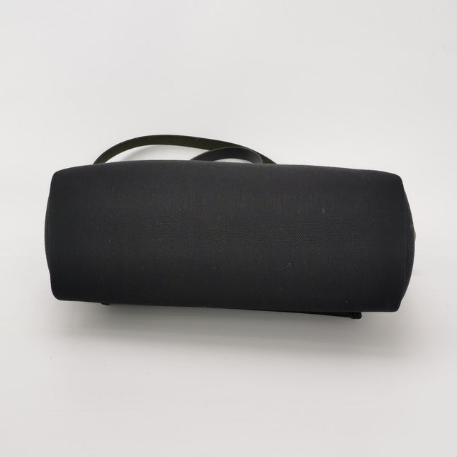 Hermes Herbag 31 Black Canvas Gold Hardware Crossbody Bag