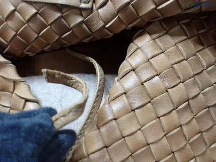 Bottega Veneta Cabat PM Intreccio Leather Tote Bag Chocolate Brown 32cm