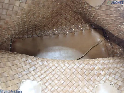 Bottega Veneta Cabat PM Intreccio Leather Tote Bag Chocolate Brown 32cm