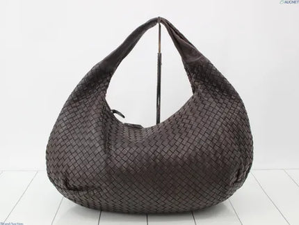 Bottega Veneta Belly Hobo Intreccio Leather Dark Chocolate Brown Large 50cm-Luxbags