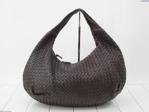 Bottega Veneta Belly Hobo Intreccio Leather Dark Chocolate Brown Large 50cm-Luxbags