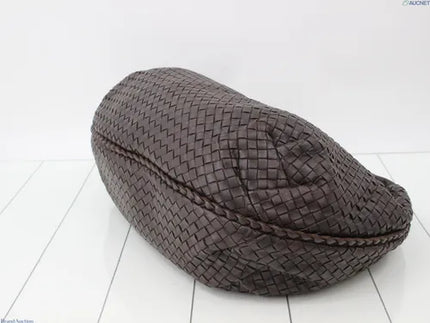 Bottega Veneta Belly Hobo Intreccio Leather Dark Chocolate Brown Large 50cm