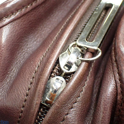 Loewe Amazona 28 in Brown Calfskin Leather and Silver-tone Hardware-Luxbags