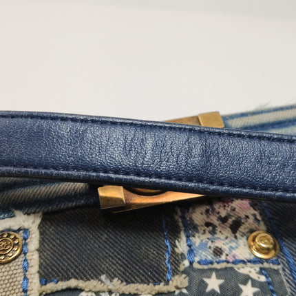 Chanel Le Boy Bag Small Denim Patchwork Gold Hardware 2014-15