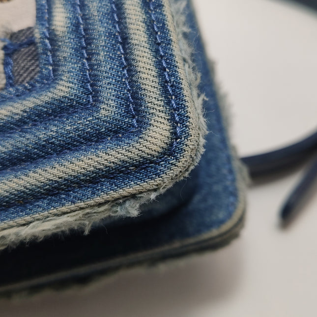 Chanel Le Boy Bag Small Denim Patchwork Gold Hardware 2014-15
